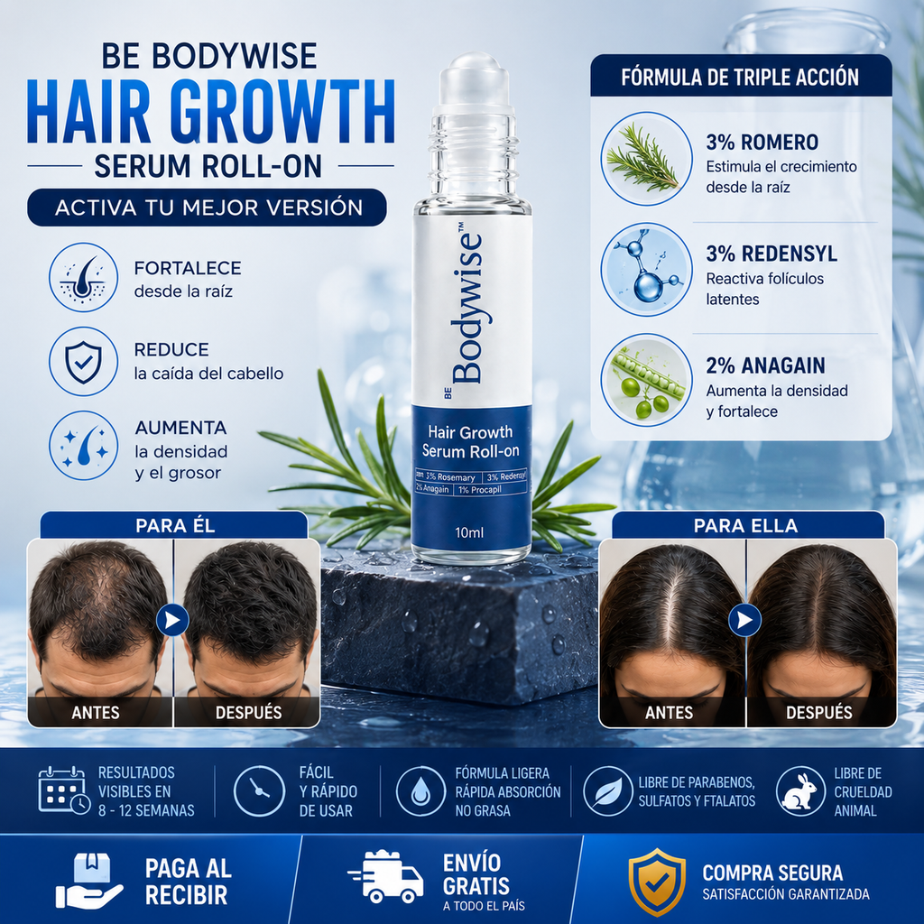 BodyWise Hair Growth - Sérum Capilar Anticaída y Crecimiento Intensivo