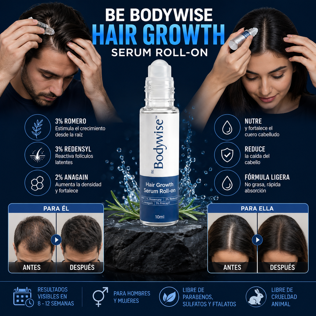 BodyWise Hair Growth - Sérum Capilar Anticaída y Crecimiento Intensivo