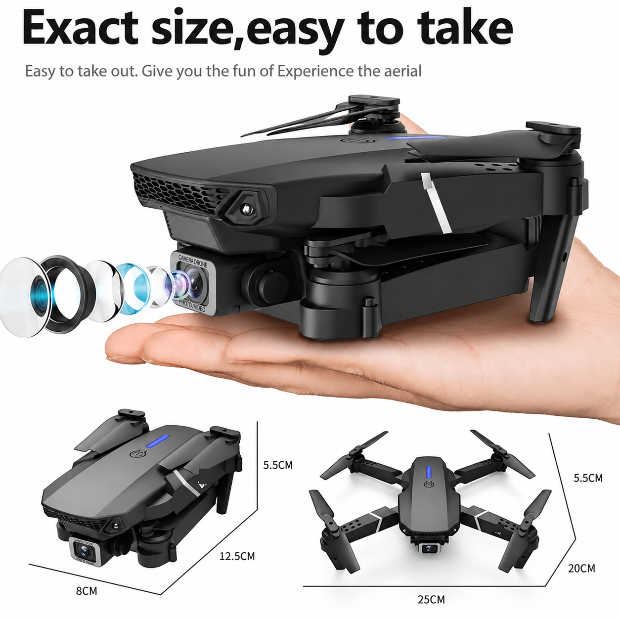 [OFERTA] - Dron E99 Max Sky Vision 4K + DOBLE BATERÍA + CONTROL PANTALLA CELULAR