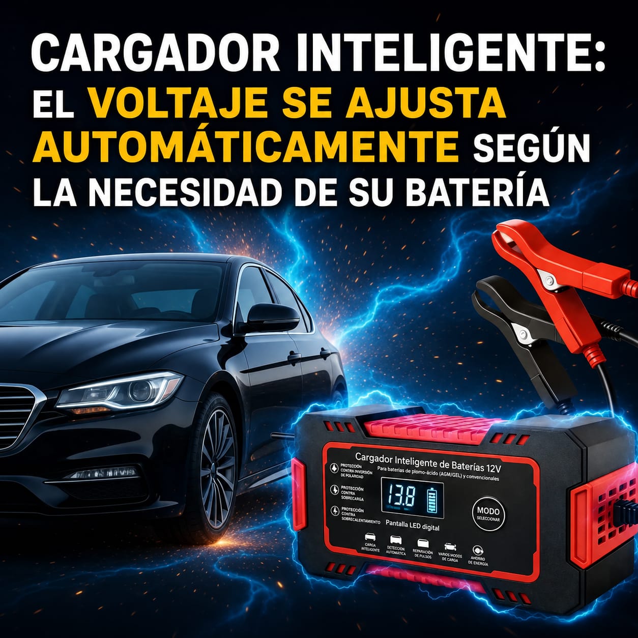 INICIADOR BATERIA - VUELVE A ARRANCAR TU VEHÍCULO EN MINUTOS