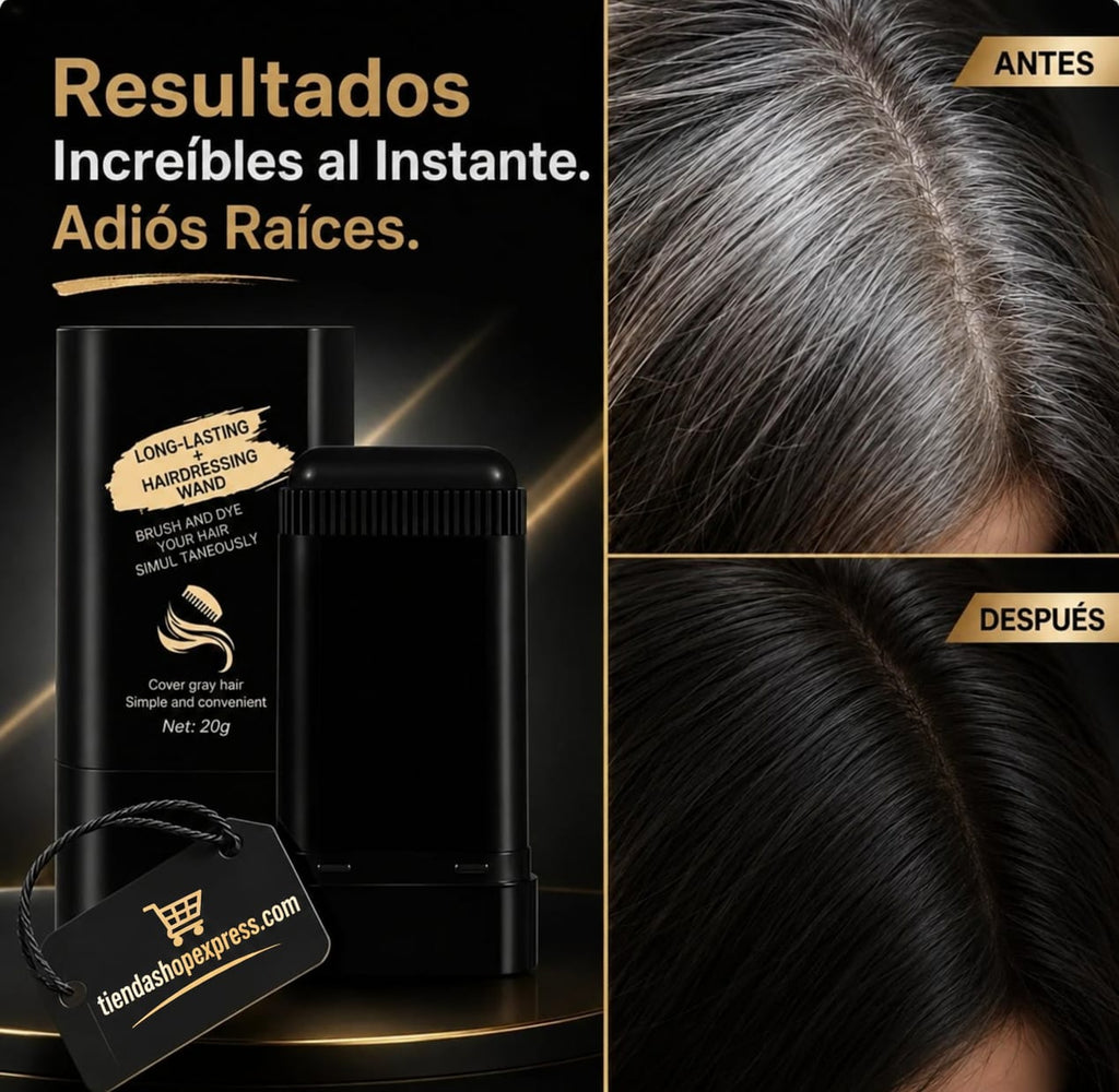🔥56% DE DESCUENTO! Tinte en barra con peine aplicador 2 en 1 Cubre Canas al instante