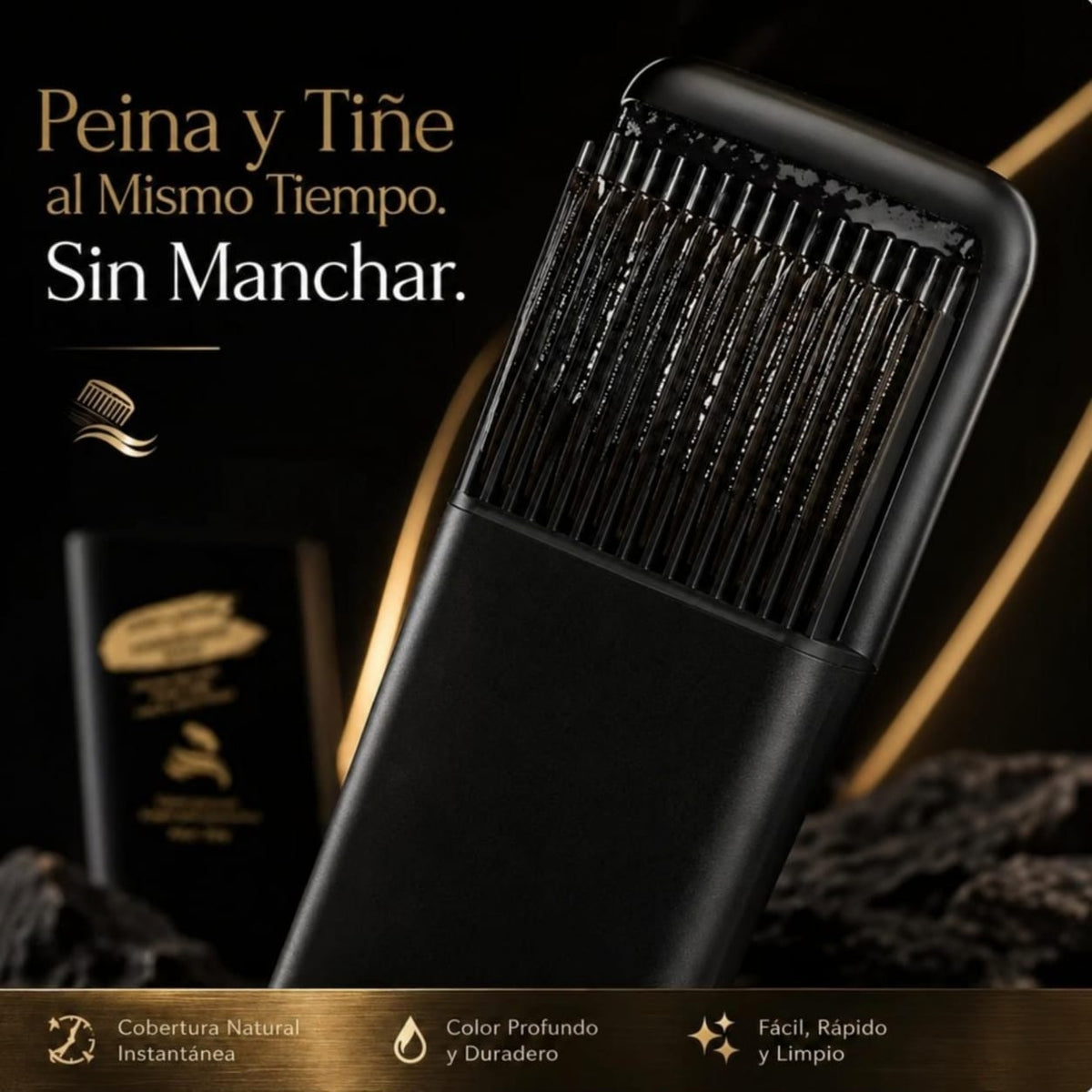 🔥56% DE DESCUENTO! Tinte en barra con peine aplicador 2 en 1 Cubre Canas al instante