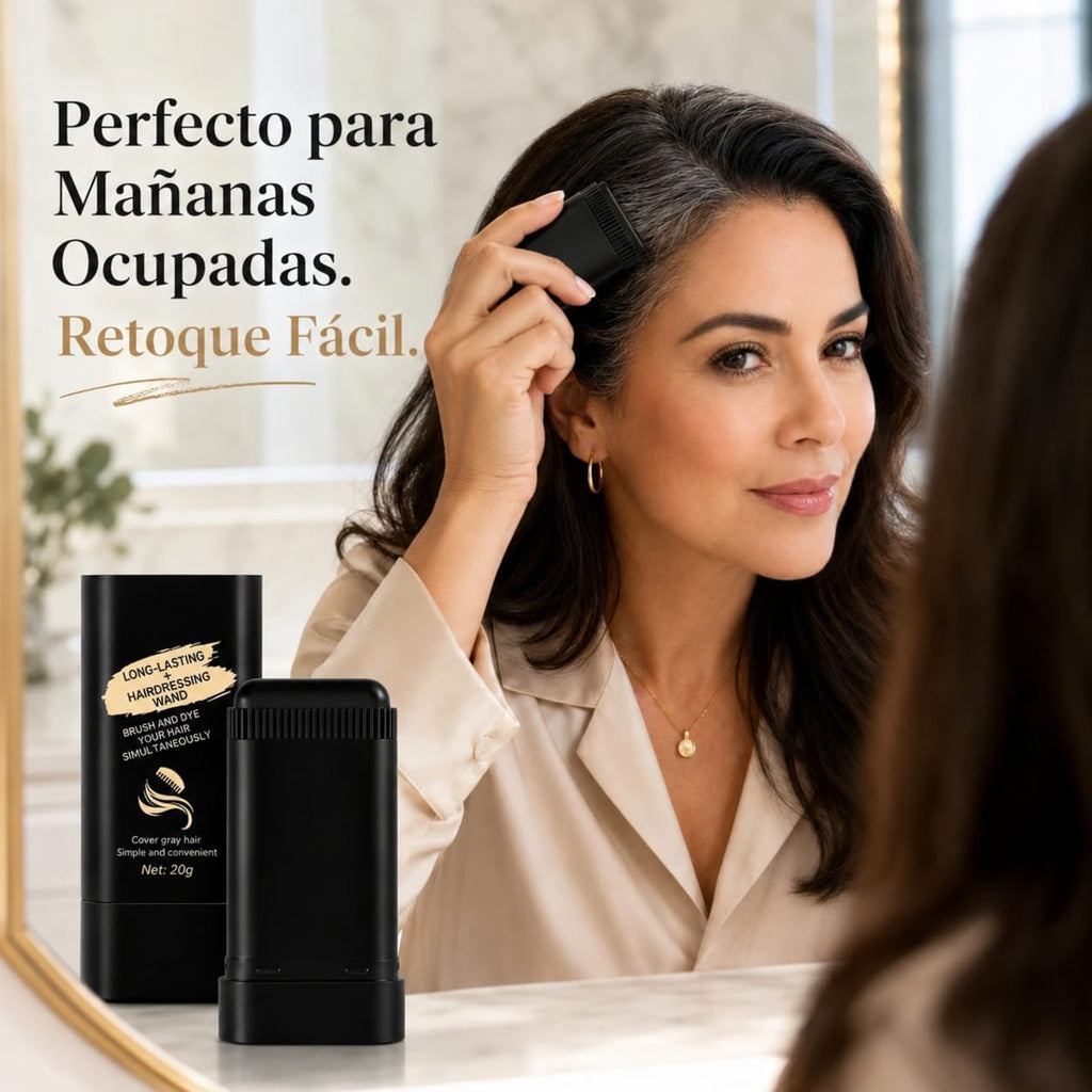 🔥56% DE DESCUENTO! Tinte en barra con peine aplicador 2 en 1 Cubre Canas al instante